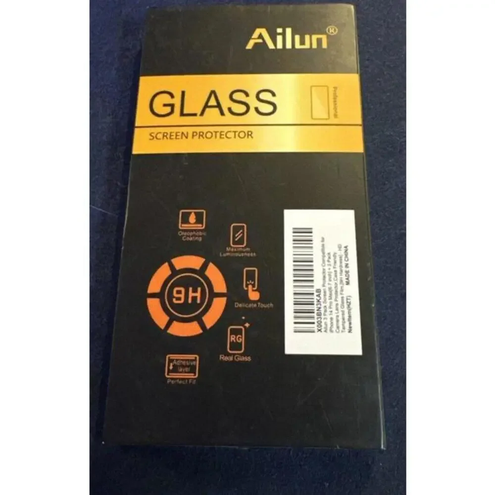 Ailun Glass Screen Protector for iPhone 14 Pro Max 6.7 Inch 3 Pack NEW